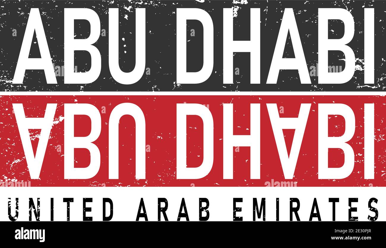 Abu Dhabi illustrator file created in a modern style specially for