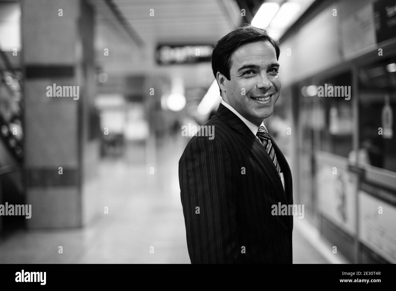 Handsome Persian businessman exploring the city of Bangkok, Thailand Stock Photo