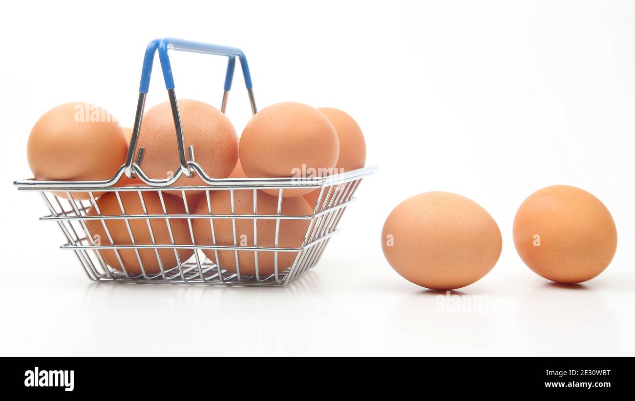 Shopping cart eggs Cut Out Stock Images & Pictures - Page 2 - Alamy