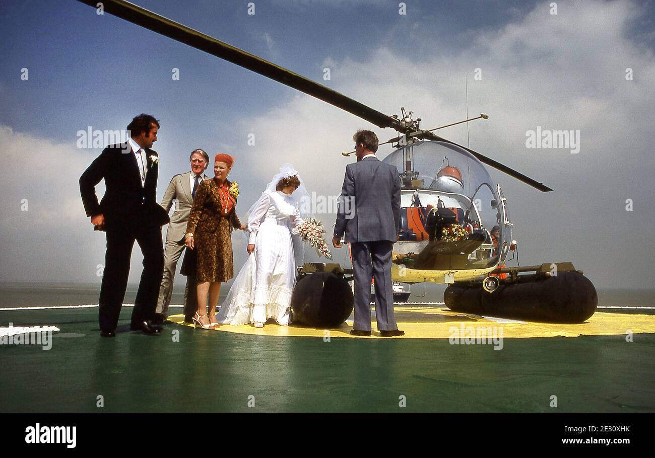 Sealand on the  Wedding  day of Prince Michael Bates May 1979 Stock Photo
