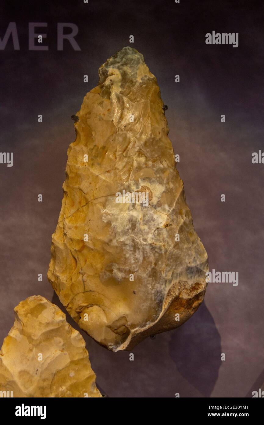 Palaeolithic tool hi-res stock photography and images - Alamy