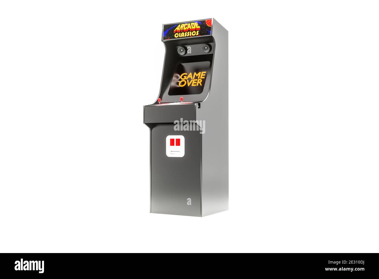 Old Retro Arcade Video Game Cabinet, 3D Illustration Stock Photo - Alamy