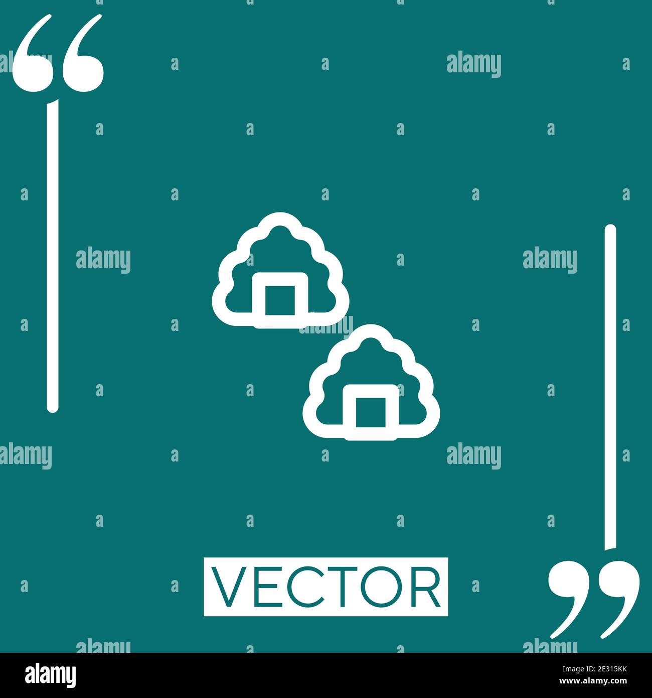 rice vector icon Linear icon. Editable stroked line Stock Vector