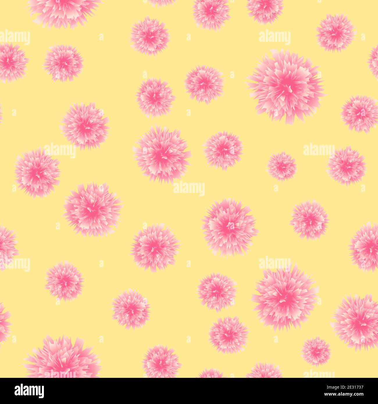 Abstract Flower Seamless Pattern Background. Illustration Stock Photo ...