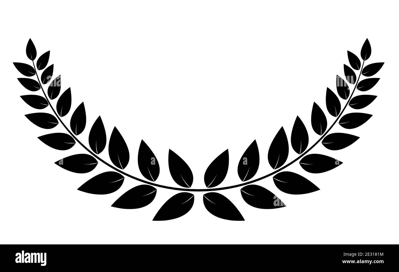 Laurel wreath Black and White Stock Photos & Images Alamy