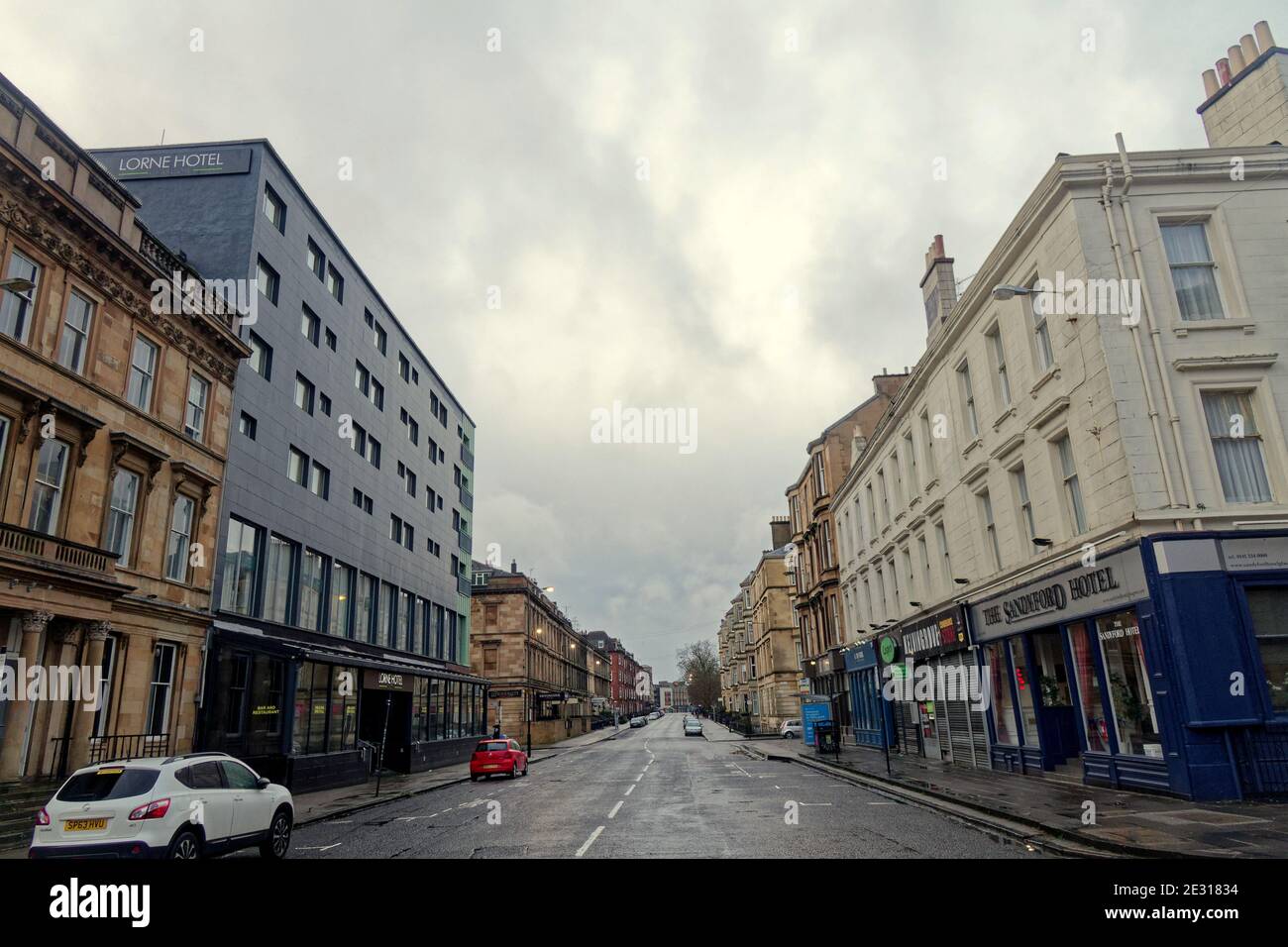 Glasgow, Scotland, UK. 16th January, 2021.Lockdown Saturday saw sparsely filled streets and people walking around lost. Credit: Gerard Ferry/Alamy Live News Stock Photo