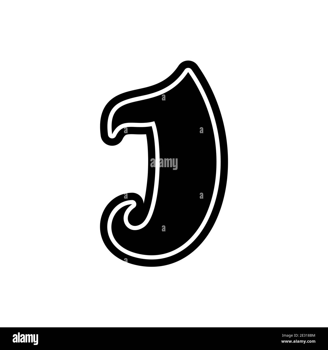 Letter j logo set Black and White Stock Photos & Images Alamy