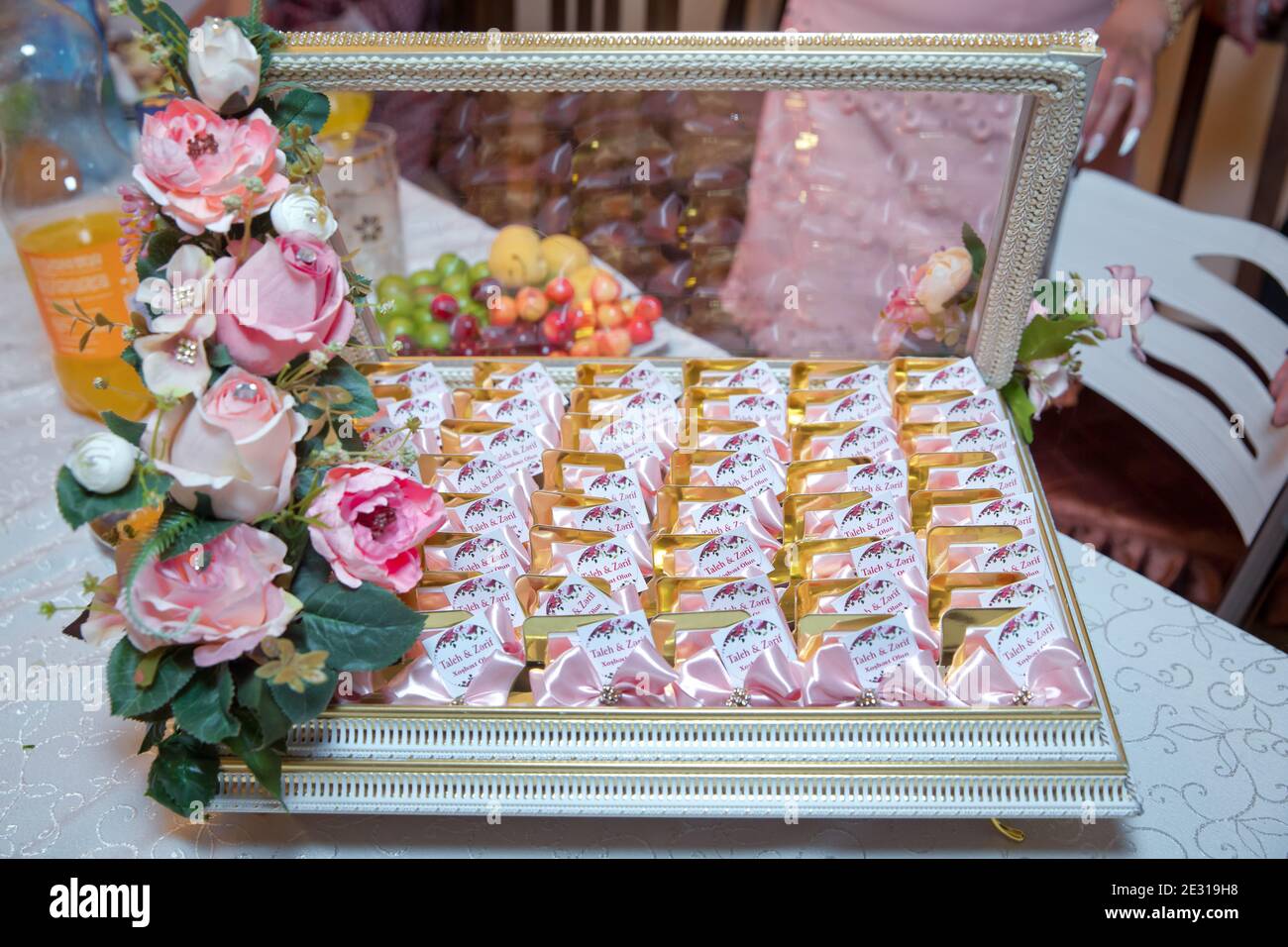 Image of White Candy Tray, Children Party Decoration. Sweet Typical Of  Brazil. Decoration Close-Up. Selective Photo.-CG465813-Picxy