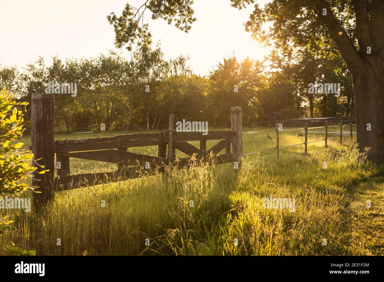Rustic wooden gate hi-res stock photography and images - Alamy