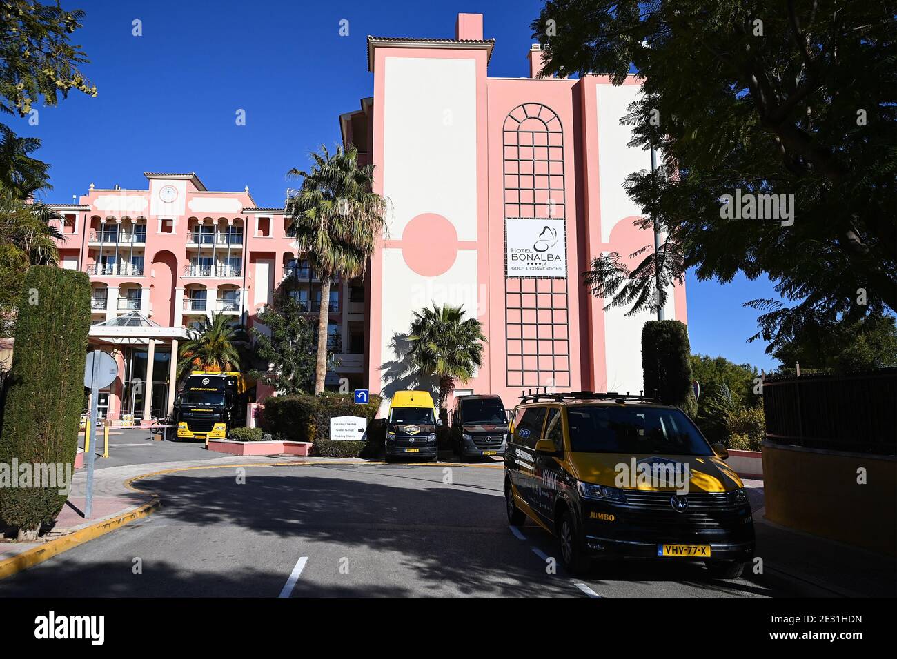 Illustration shows the 'Bonalba Alicante' hotel where Team Jumbo-Visma is  staying during their training stage, in Alicante, in Spain, Saturday 16 Jan  Stock Photo - Alamy