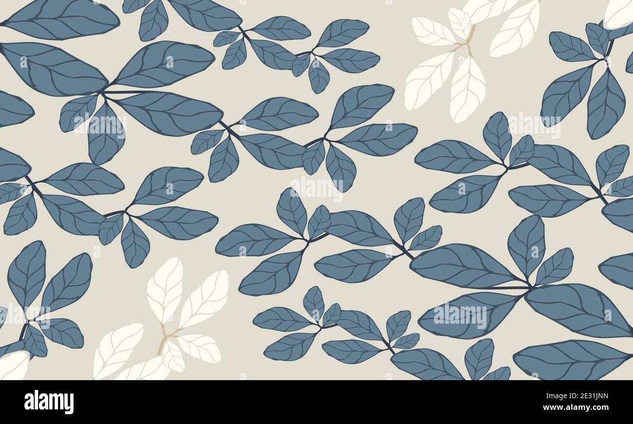 Floral background design with beautiful leaf Stock Vector Image & Art ...