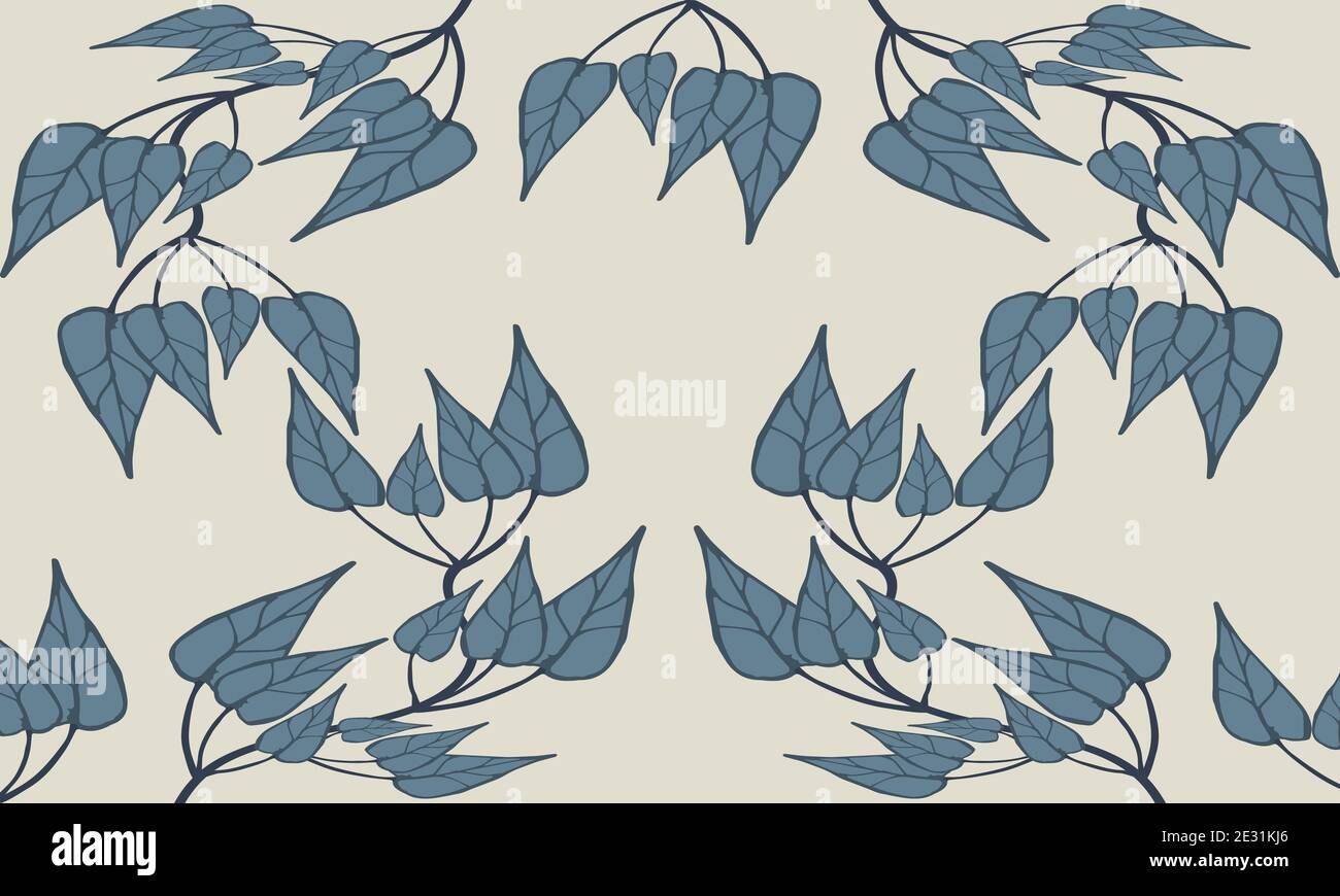 Floral background design with beautiful leaf Stock Vector Image & Art ...