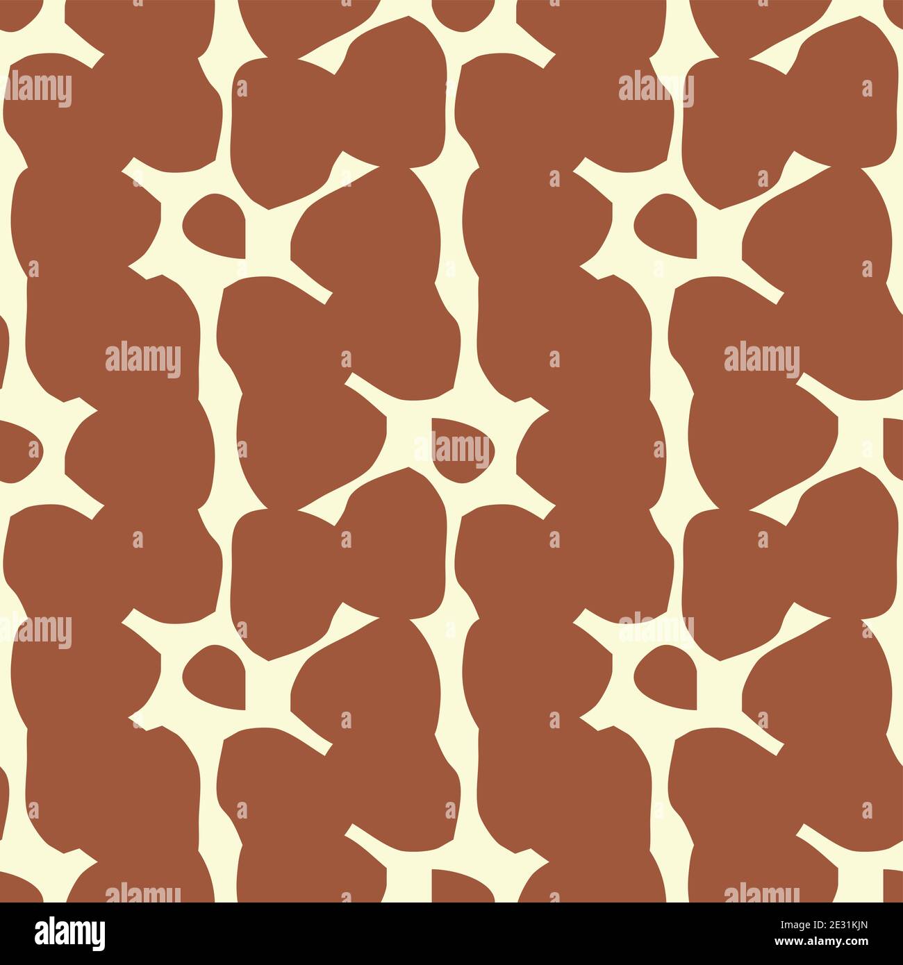 Giraffe fur seamless pattern, tropical animal skin texture Stock Vector ...