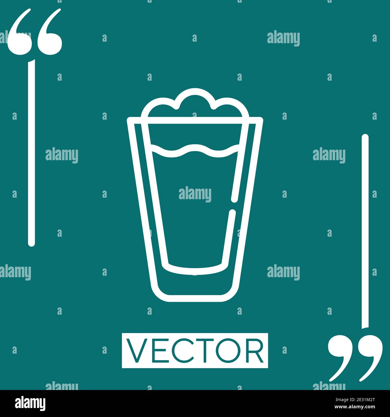 frappe vector icon Linear icon. Editable stroke line Stock Vector