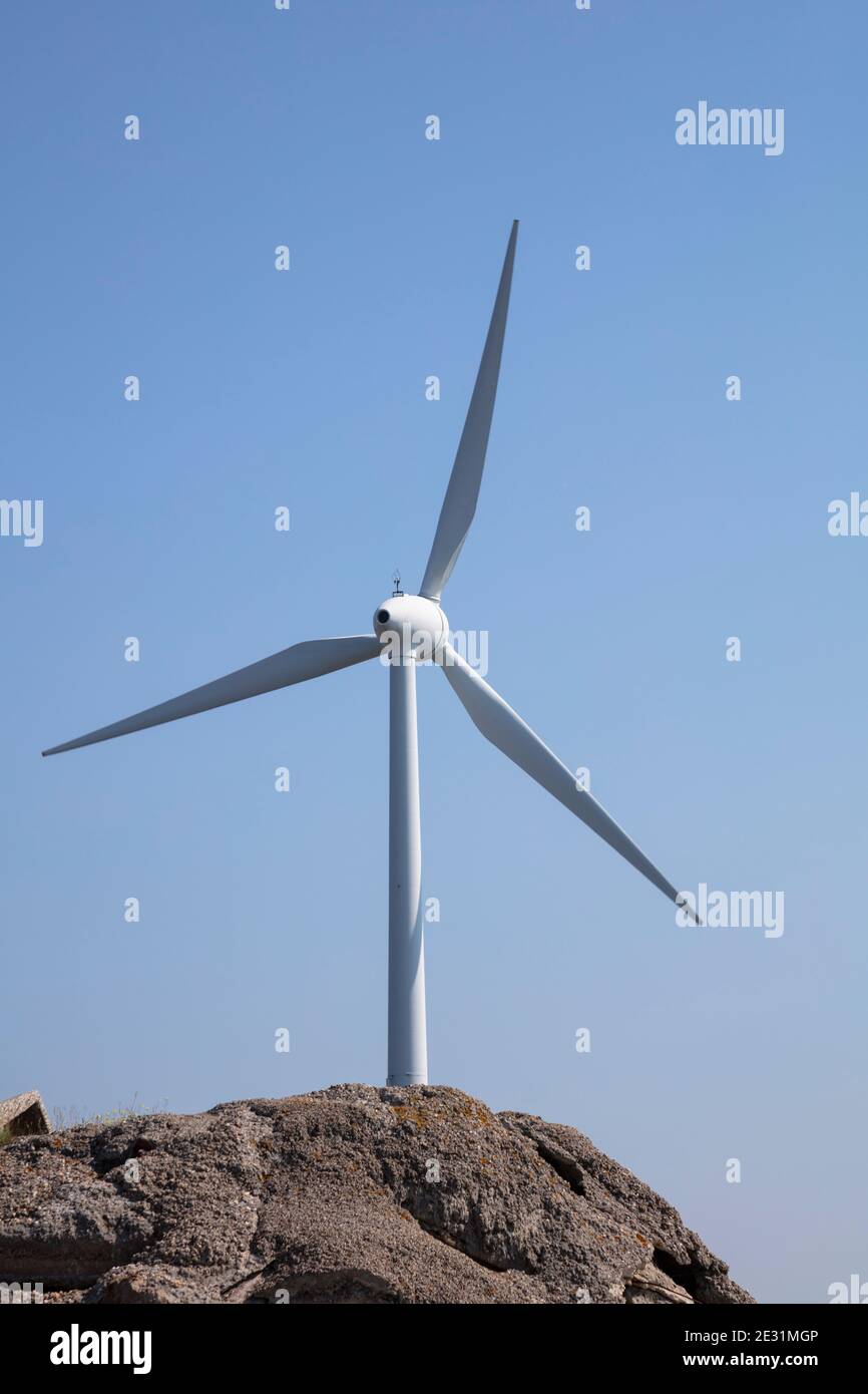 Wind wheel, Borkum, East Frisian Island, East frisia, Lower Saxony, Germany, Europe Stock Photo