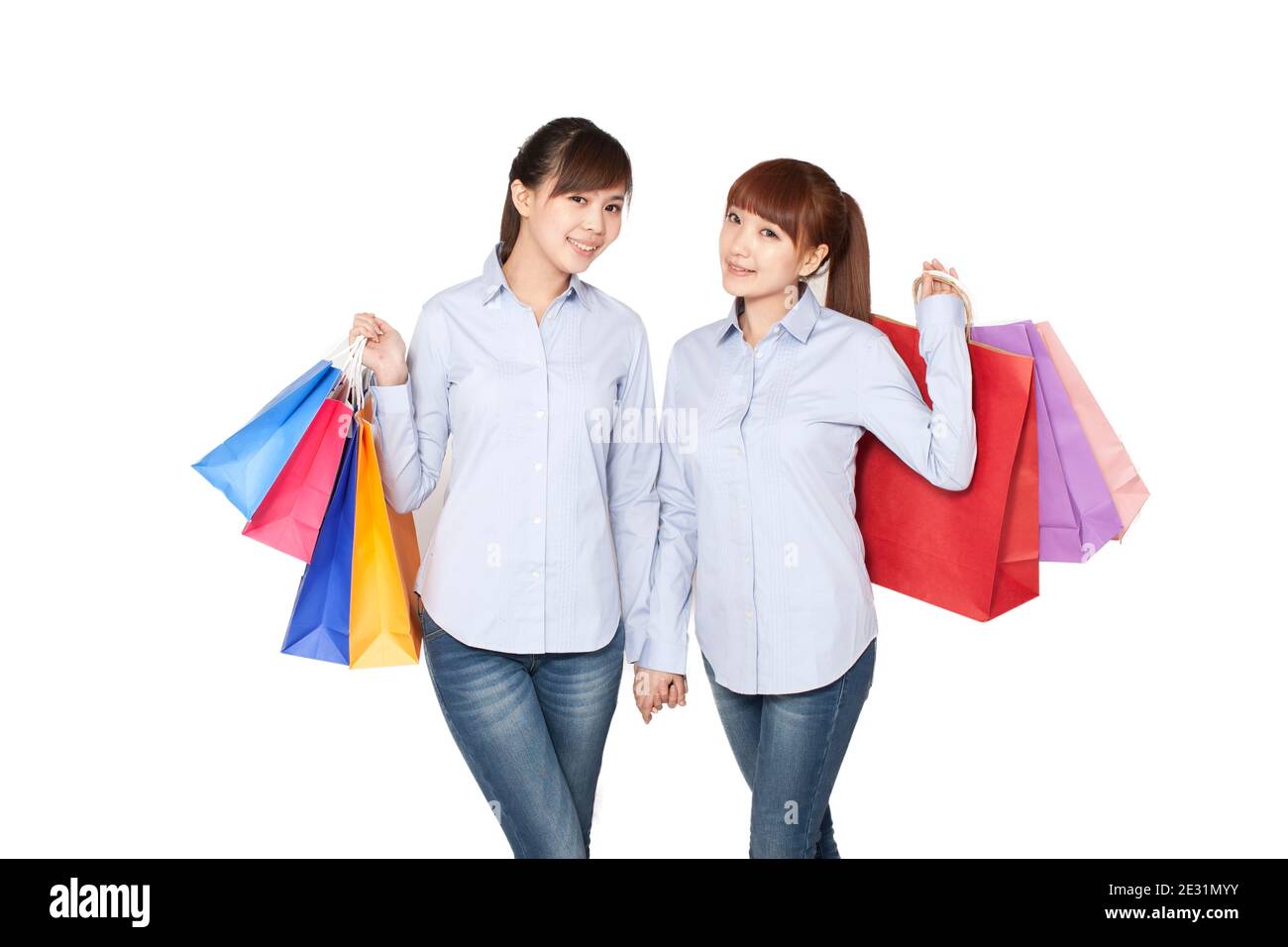 Fashionable woman out shopping hi-res stock photography and images - Alamy