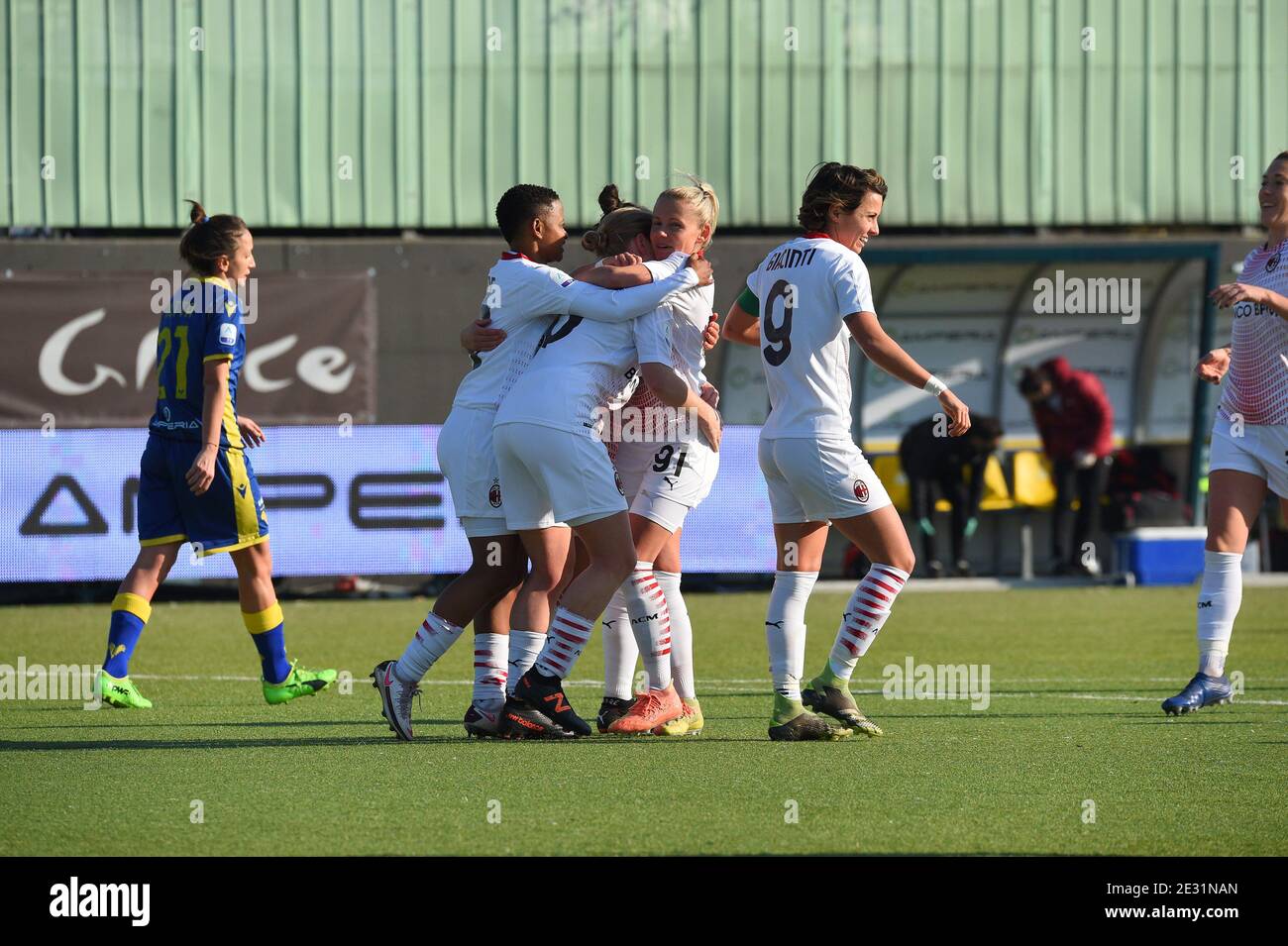 Valentina Bergamaschi (AC Milan) during AC Milan vs ACF Fiorentina femminile,  Italian football Serie A Wome - Photo .LiveMedia/Francesco Scaccianoce  Stock Photo - Alamy