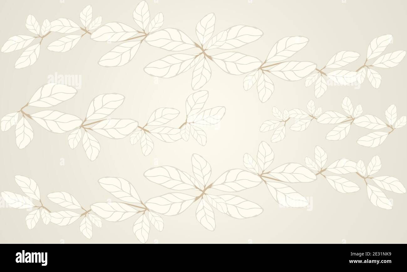 Floral background design with beautiful leaf Stock Vector Image & Art ...