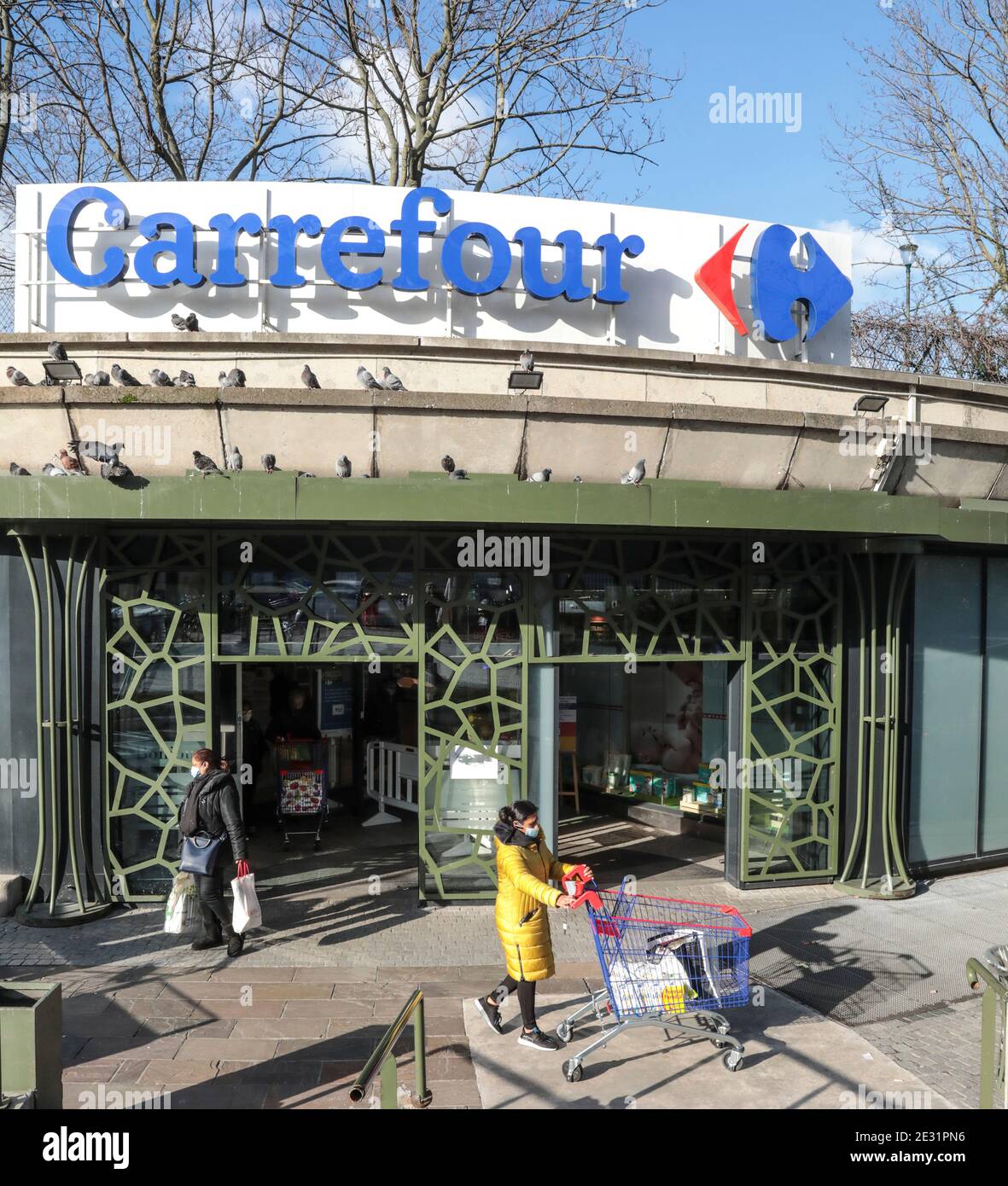 CARREFOUR HYPERMARKET, PARIS Stock Photo