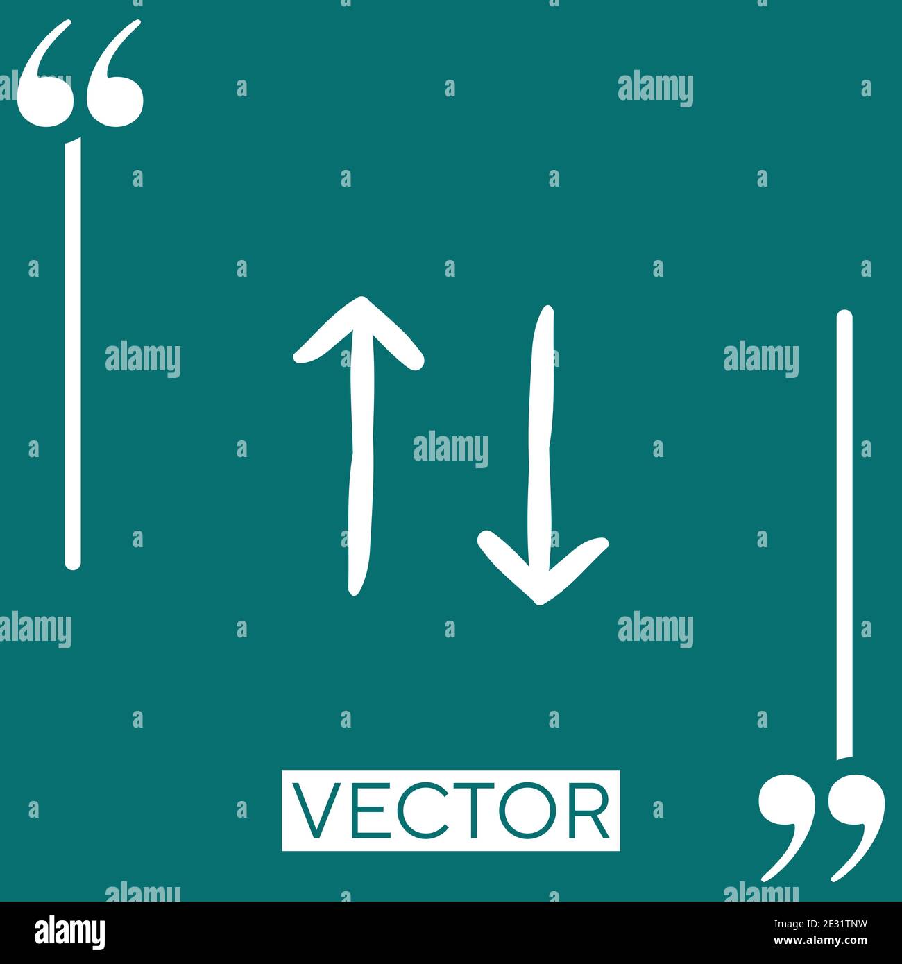 sort vector icon Linear icon. Editable stroke line Stock Vector
