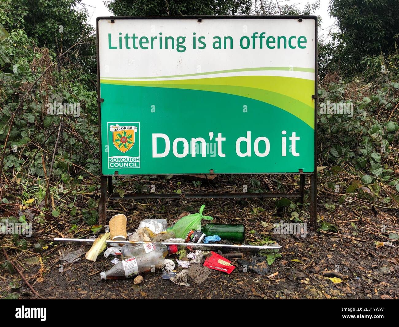 Dump Rubbish Sign High Resolution Stock Photography and Images Alamy
