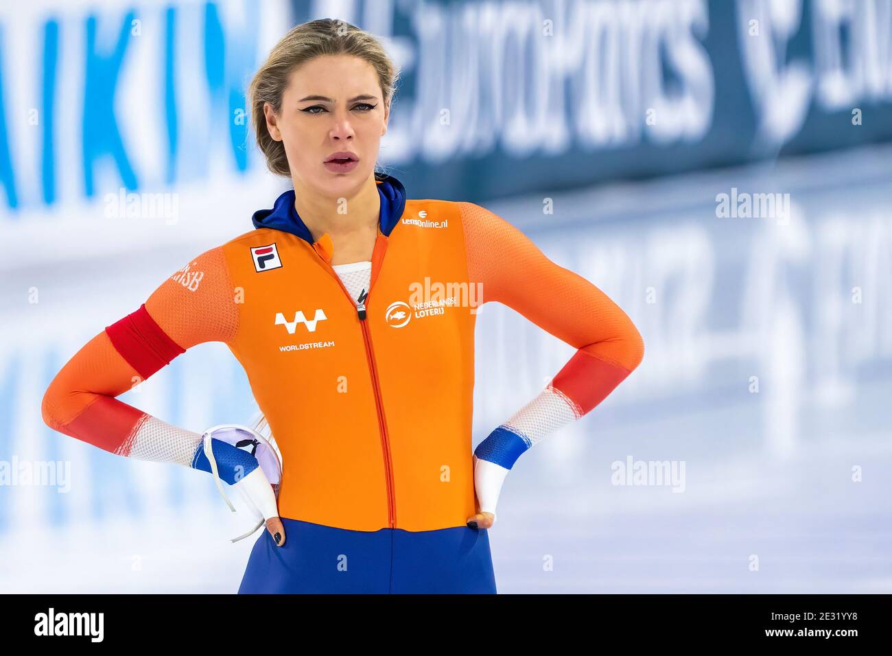 HEERENVEEN, THE NETHERLANDS - JANUARY 16: Jutta Leerdam of The 