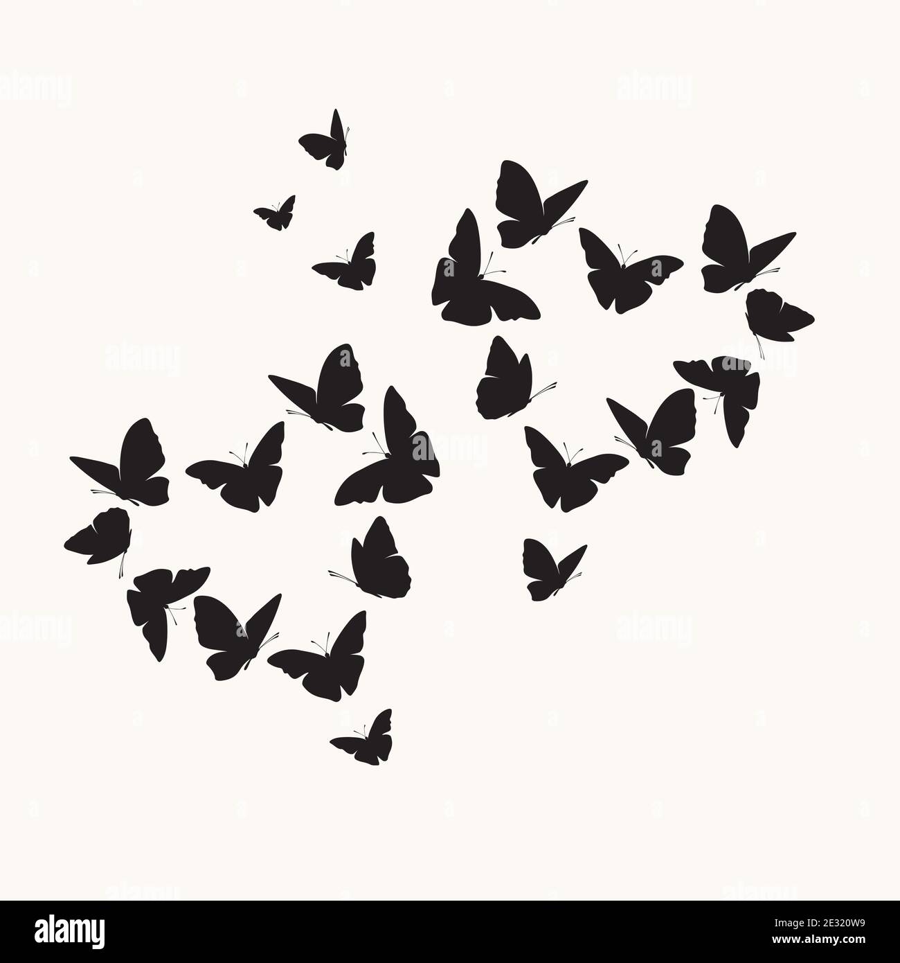 Heart of butterflies Valentine's day card Stock Vector Image & Art - Alamy