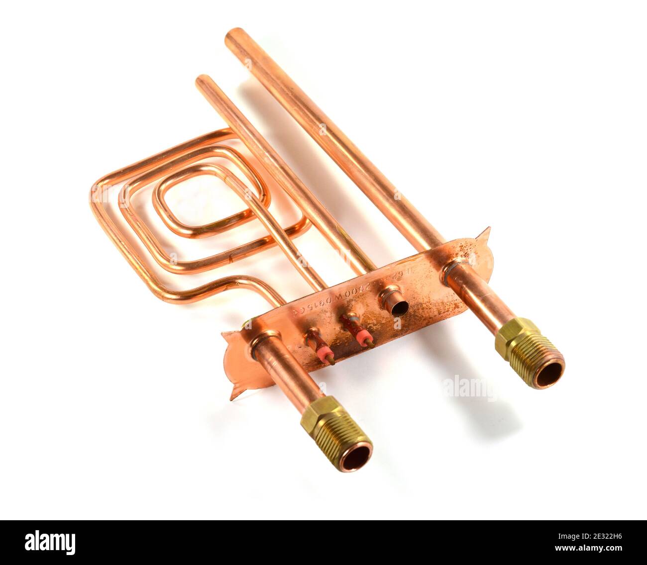 Electric heating element isolated on white background Stock Photo Alamy