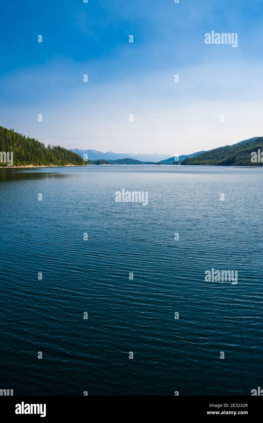 View Across Hungry Horse Reservoir from the Dam Stock Photo Alamy