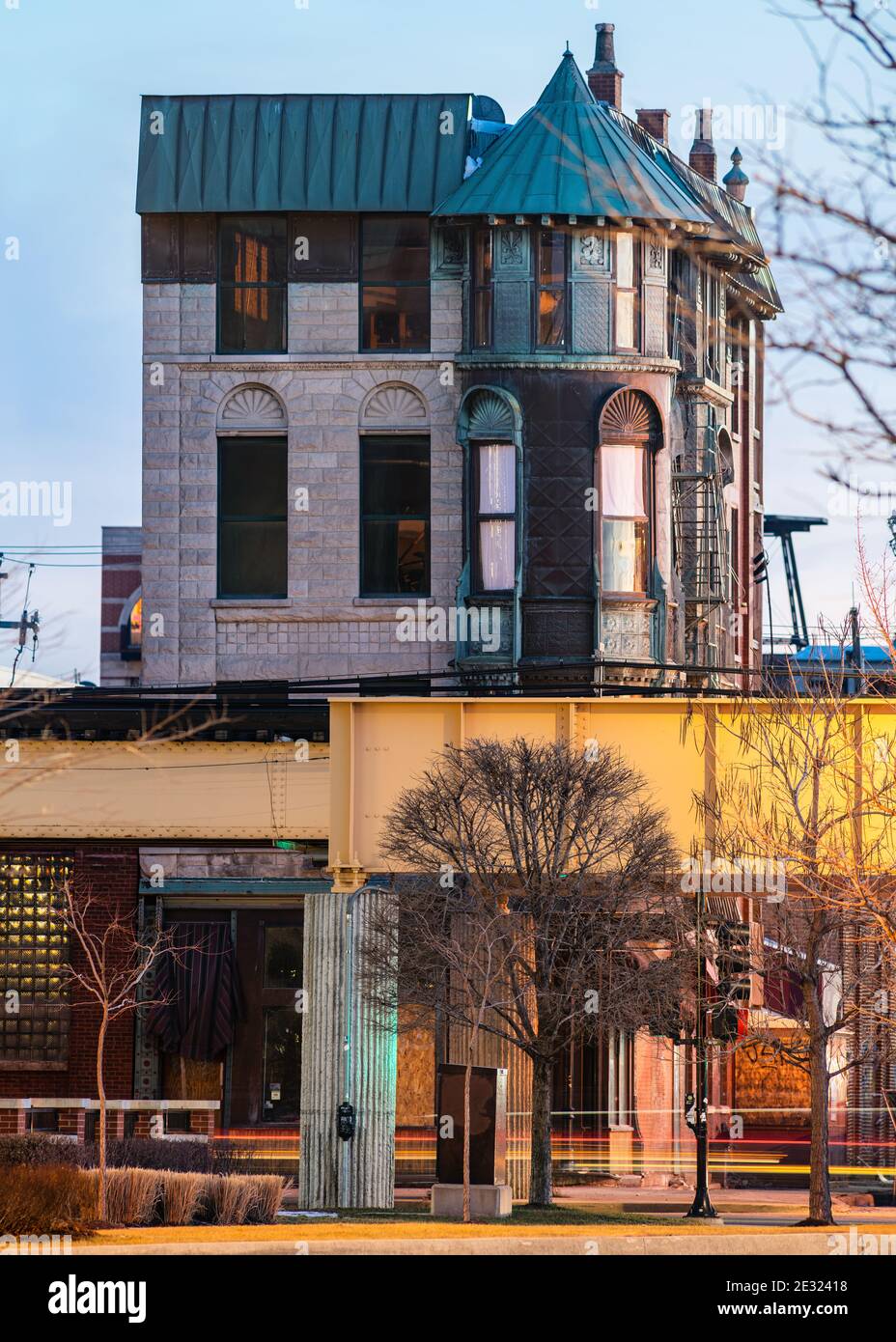 Former Schlitz Tied House in the West Loop Stock Photo