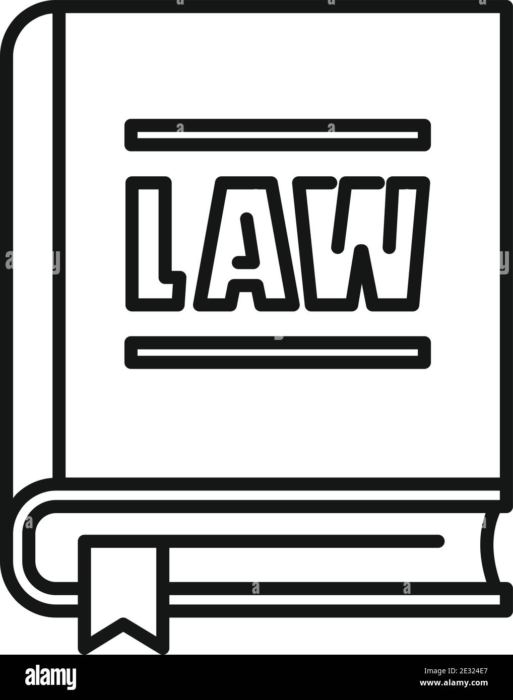 Policeman law icon, outline style Stock Vector