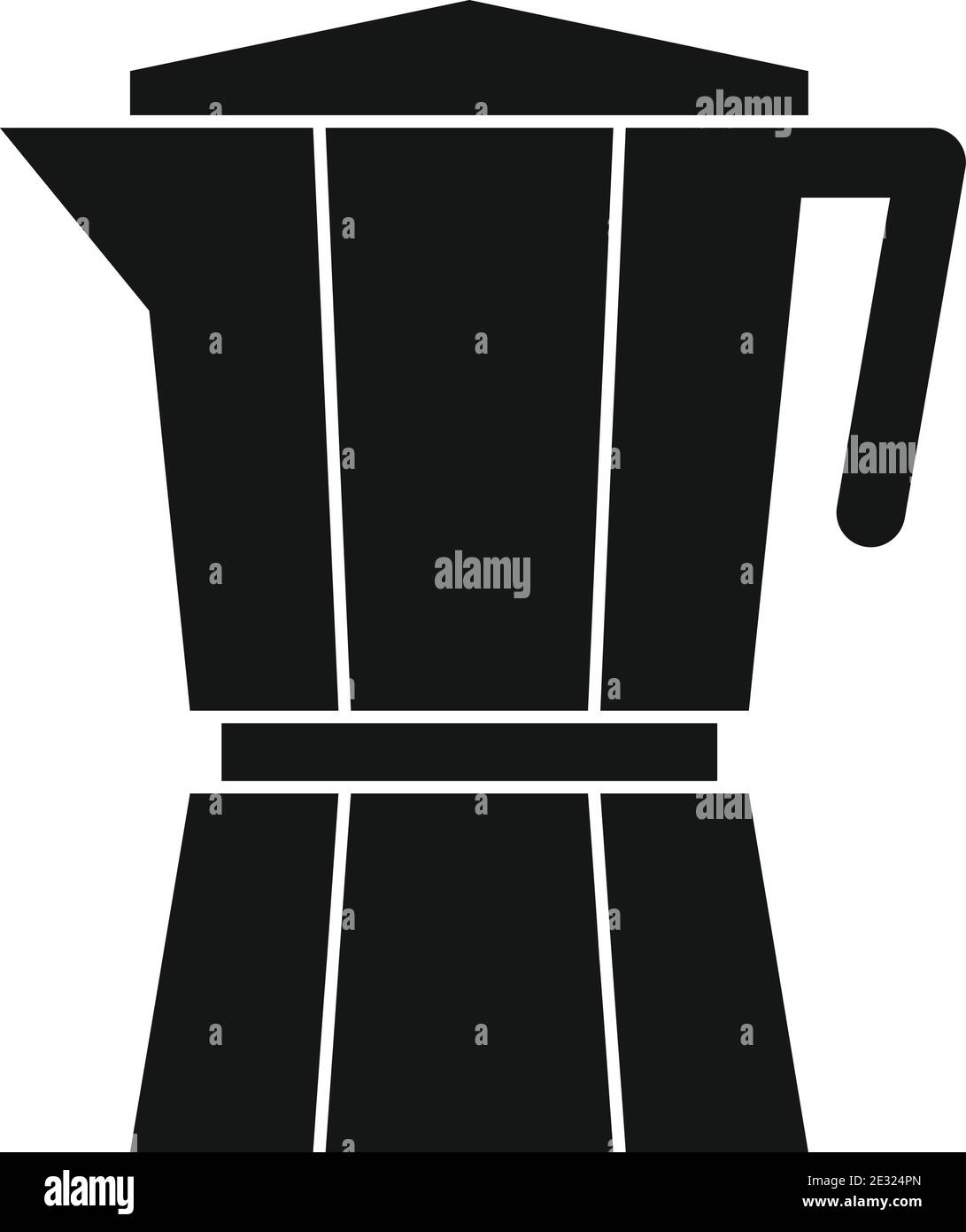 Steel coffee pot icon, simple style Stock Vector Image & Art Alamy