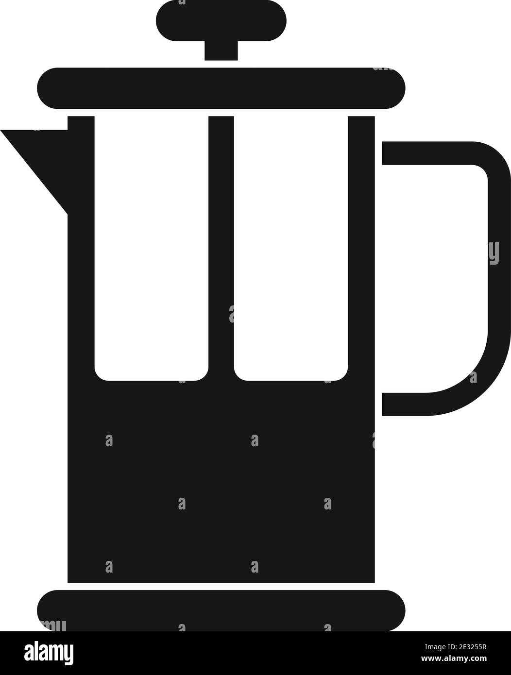 Coffee tea press icon, simple style Stock Vector
