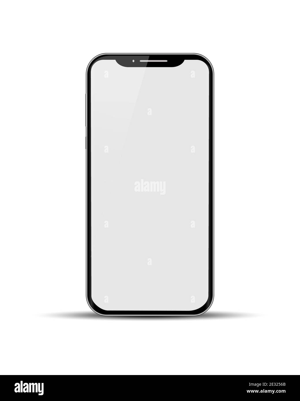 Smartphone template. Vector mock up for a modern mobile phone Smartphone template. Vector mock up for a modern mobile phone