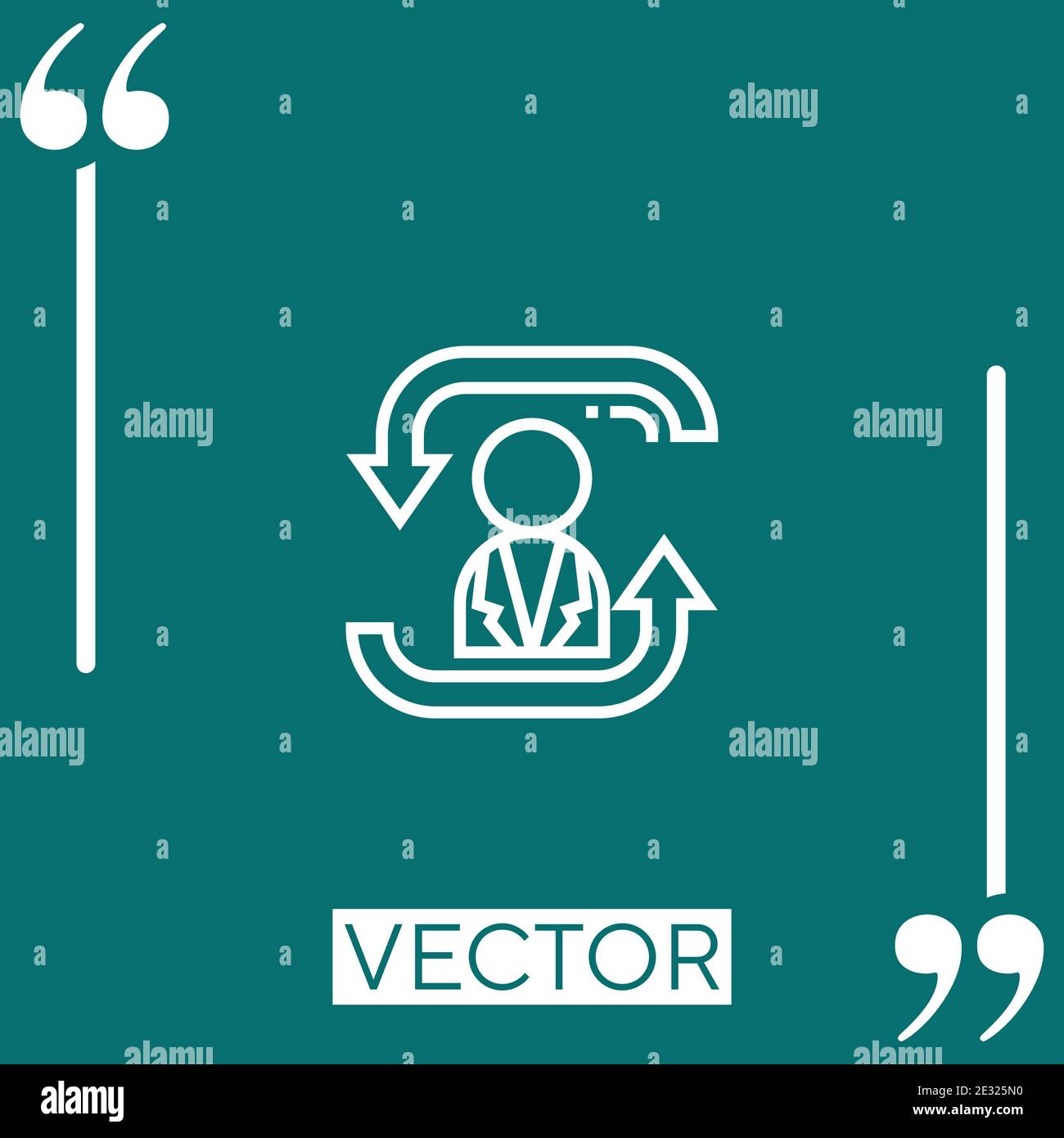 scrum vector icon Linear icon. Editable stroked line Stock Vector