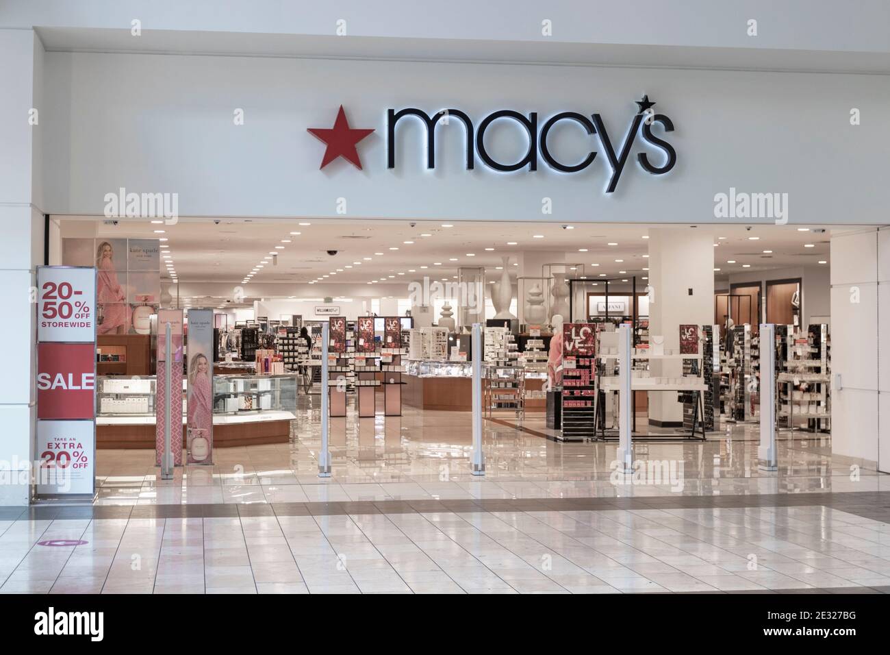 Indianapolis Circa January 2021 Macy's mall location. Macys plans to