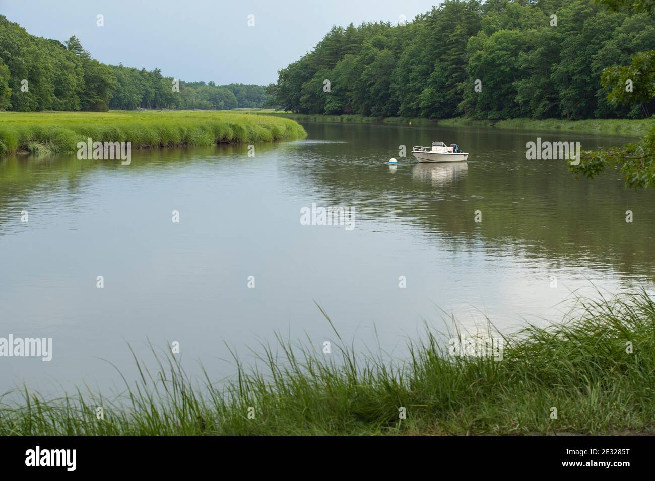 Formed by confluence of Salmon Falls and Cochero Rivers, the Piscataqua