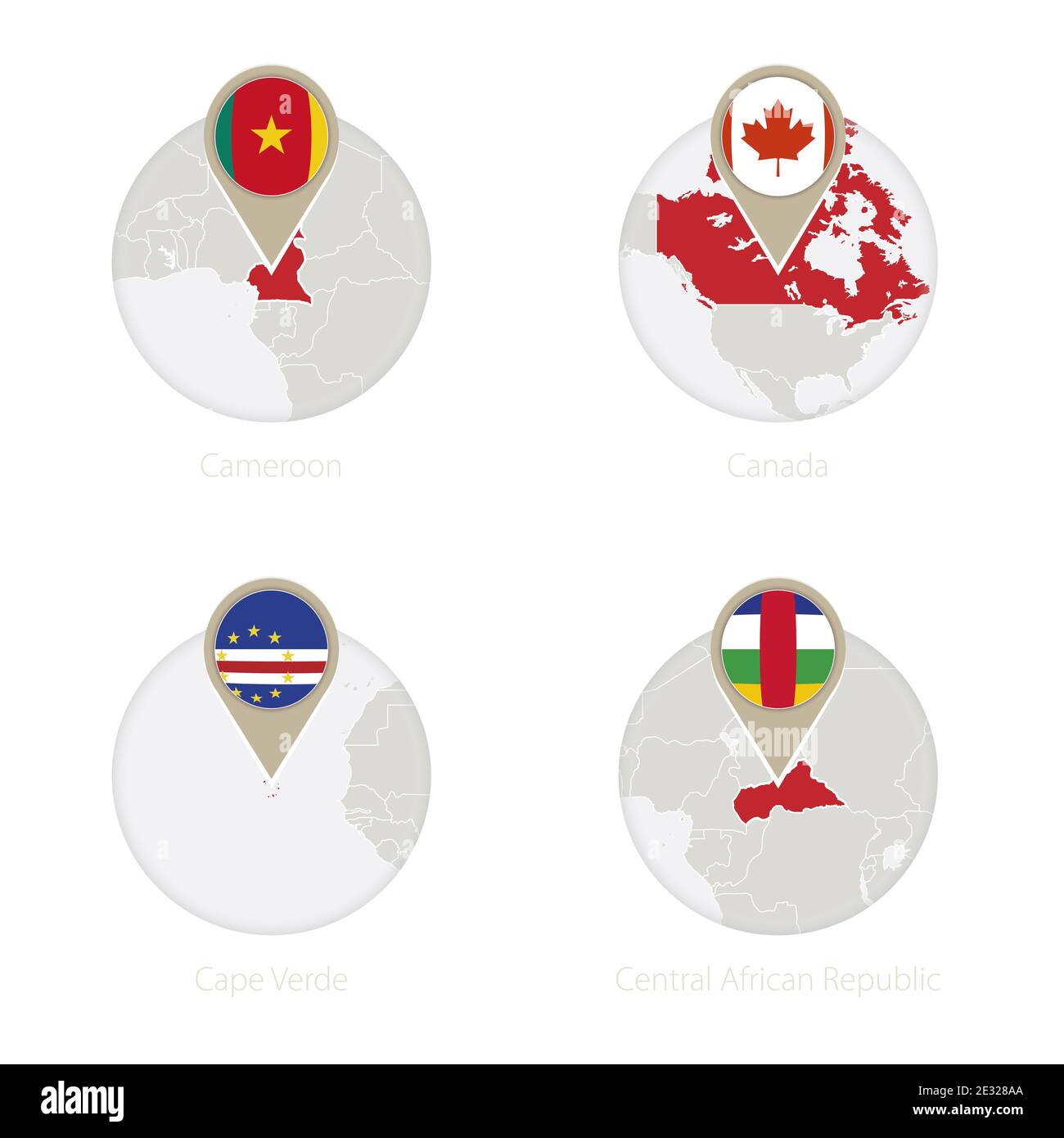 Canada North America America Cape Stock Vector Images Alamy