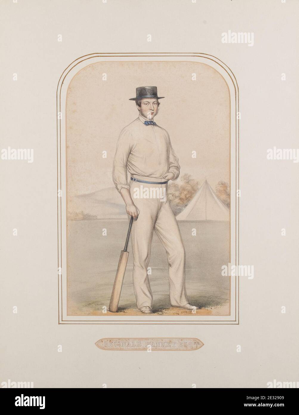 Reginald Hankey cricketer 1832-1886 Stock Photo