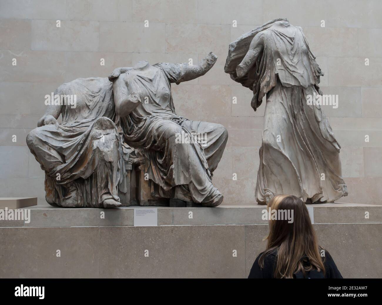 Elgin or Parthenon Marbles in the British Museum, London, England, UK Stock Photo