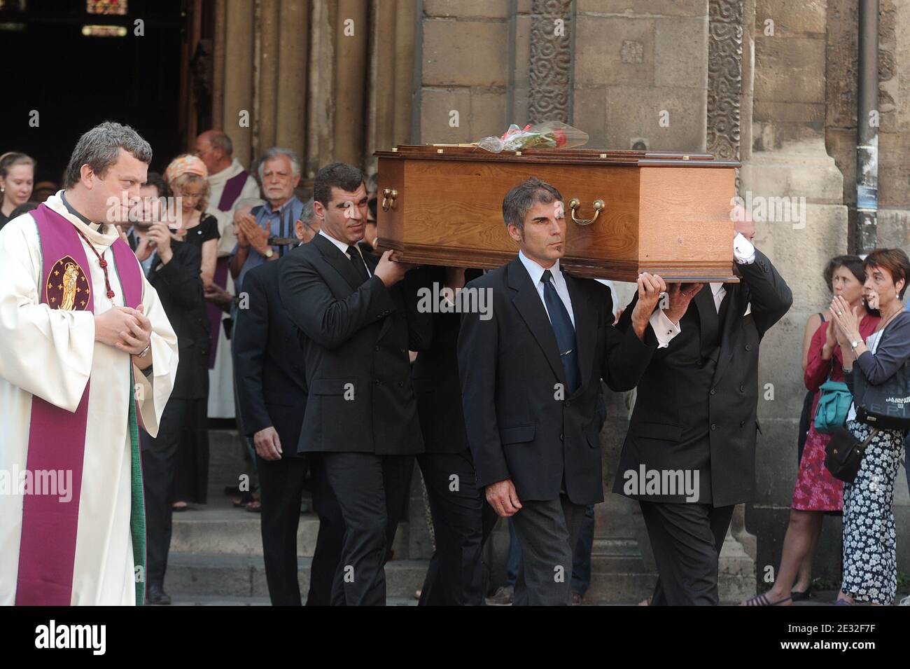 Atmosphere during the funerals of Laurent Terzieff at the Eglise St Germain in Paris, France on July 7, 2010. Photo by Giancarlo Gorassini/ABACAPRESS.COM Stock Photo