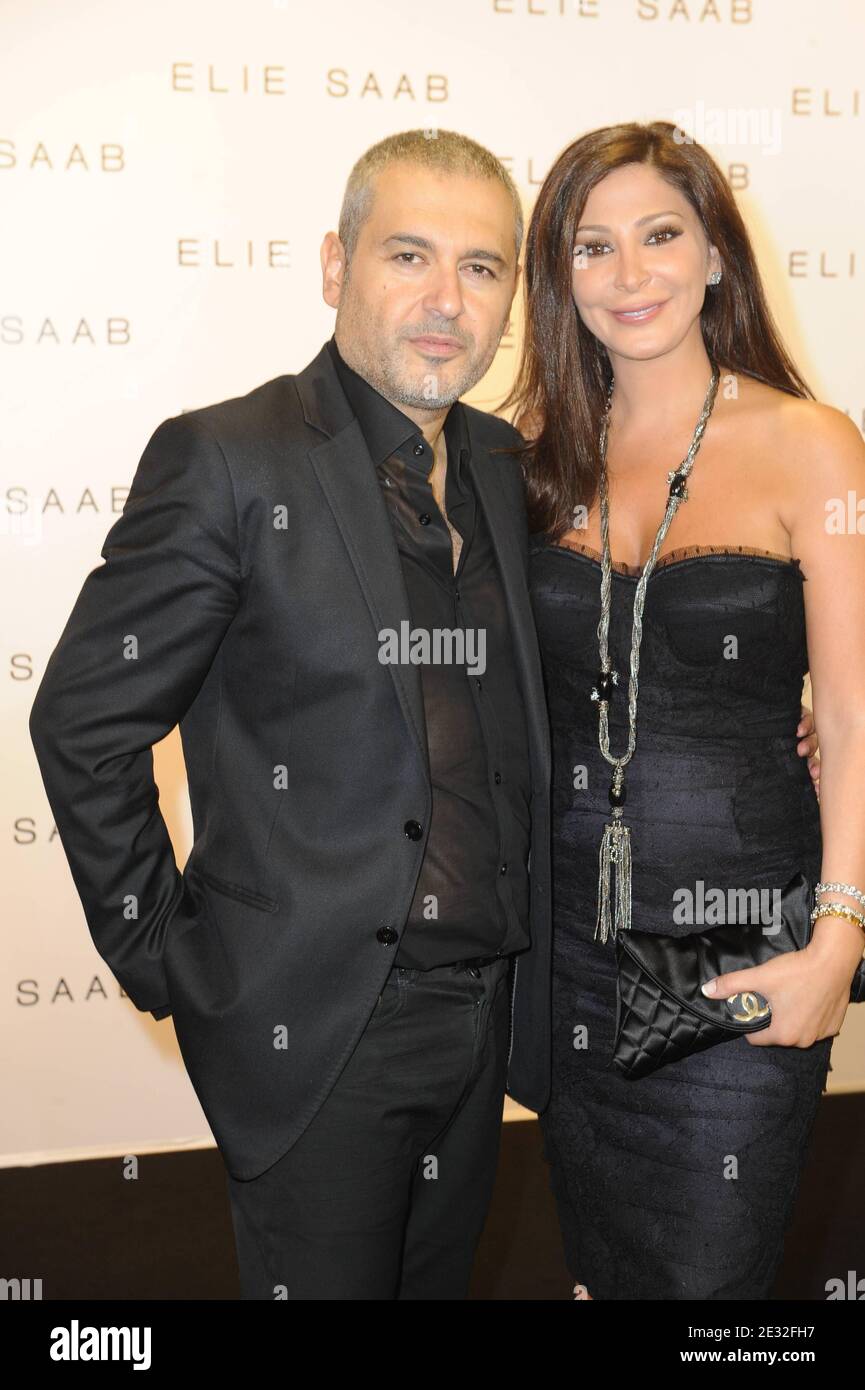 Lebanese designer Elie Saab poses with ...