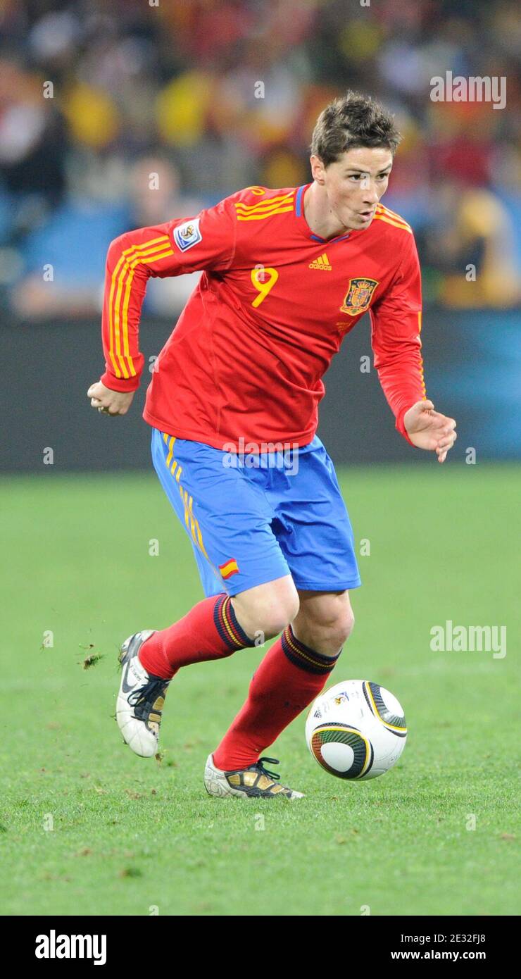 Spain's Fernando Torres during the 2010 FIFA World Cup South Africa,  Semi-Final, Soccer match, Spain vs Germany at Moses Mabhida football  stadium in Durban, South Africa on July 7th, 2010. Spain won