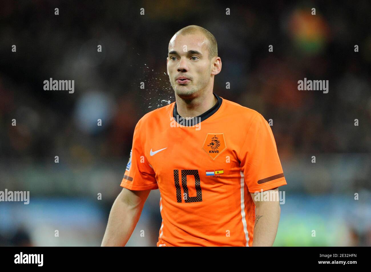 Maillot Nike Sneijder Pays-Bas Finale Coupe Du Monde 2010 – Taille L – Match Worn ?