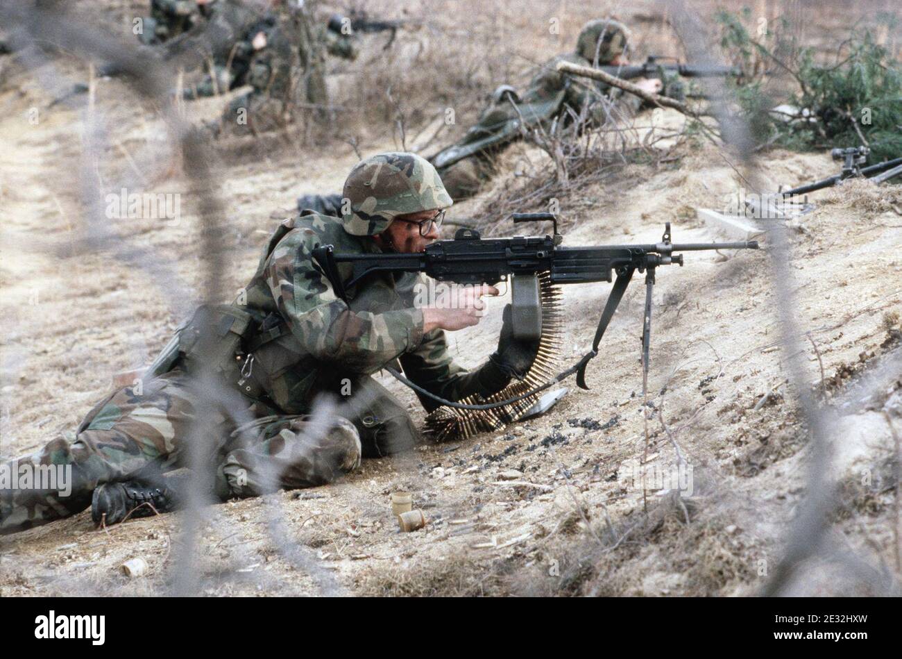 M249 FN MINIMI DM-ST-86-05370. Stock Photo