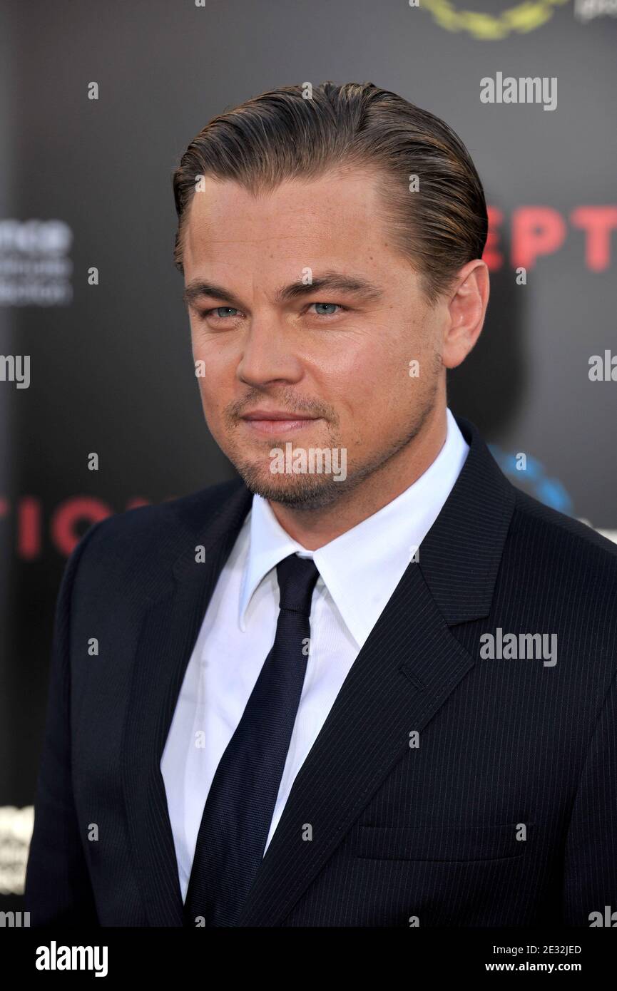 Leonardo Dicaprio arriving for the L.A. premiere of 'Inception' held at the Chinese Theatre in Los Angeles, CA, USA on July 13, 2010. Photo by Lionel Hahn/ABACAPRESS.COM Stock Photo