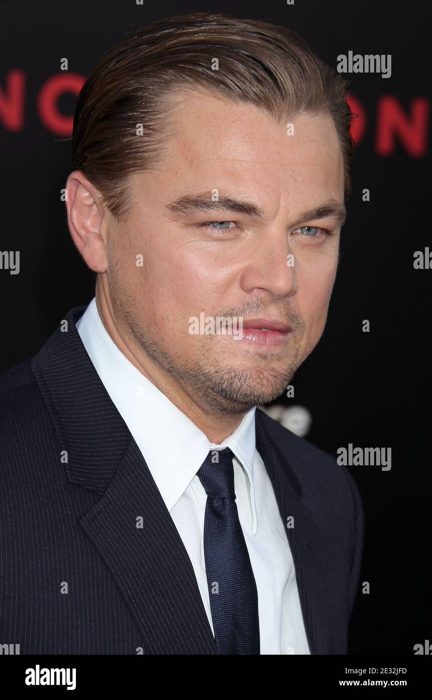 Leonardo DiCaprio arriving for the L.A. premiere of 'Inception' held at the Chinese Theatre in Los Angeles, CA, USA on July 13, 2010. Photo by Baxter/ABACAPRESS.COM Stock Photo