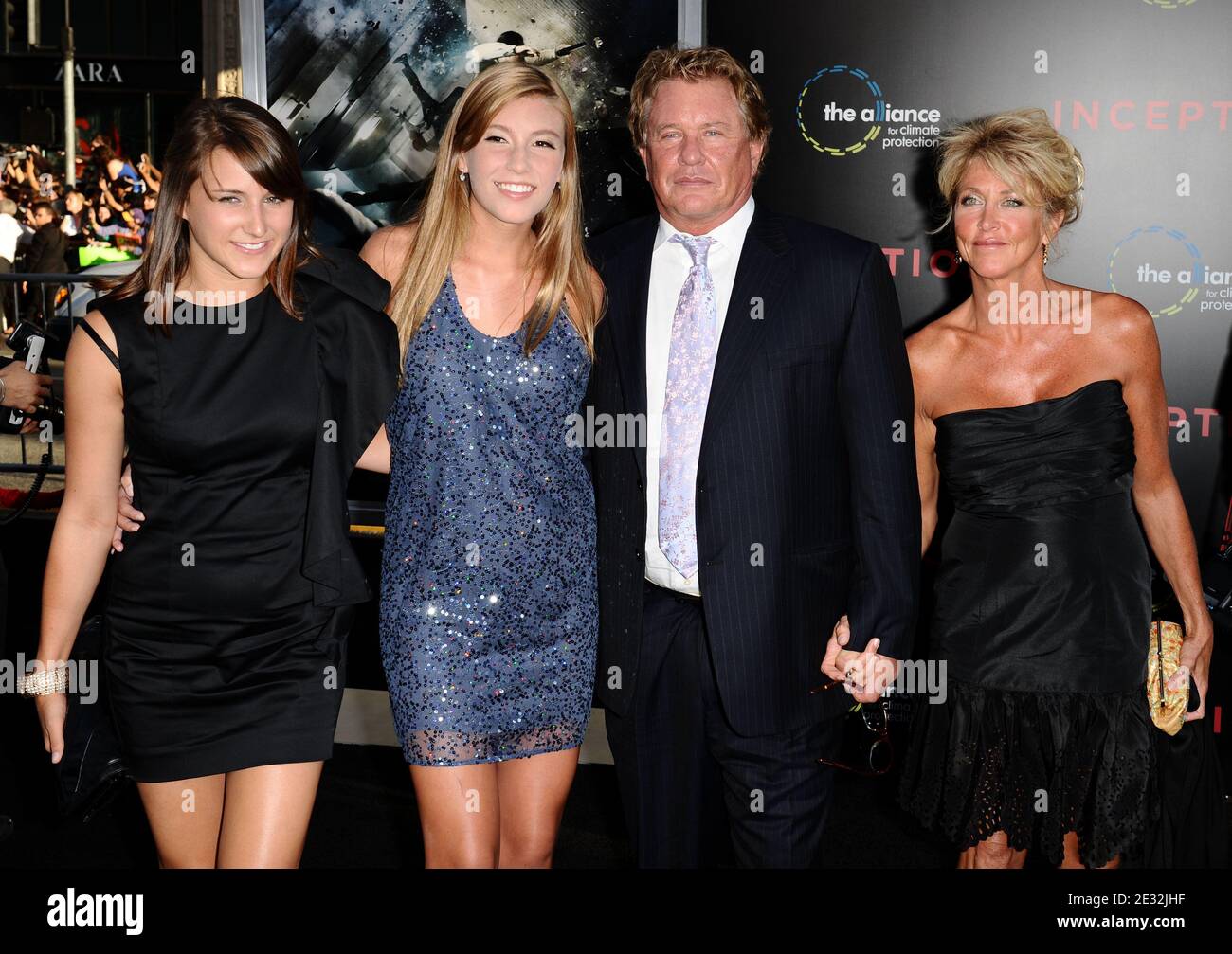 Tom Berenger and family arriving for the L.A. premiere of 'Inception
