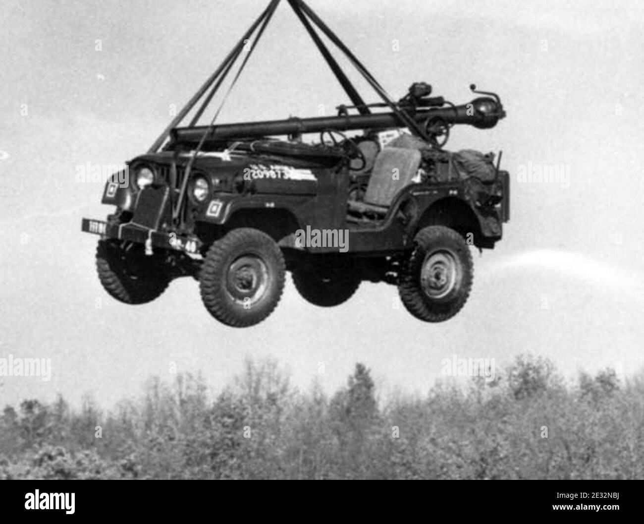 M38A1-with-recoilless-rifle-2. Stock Photo