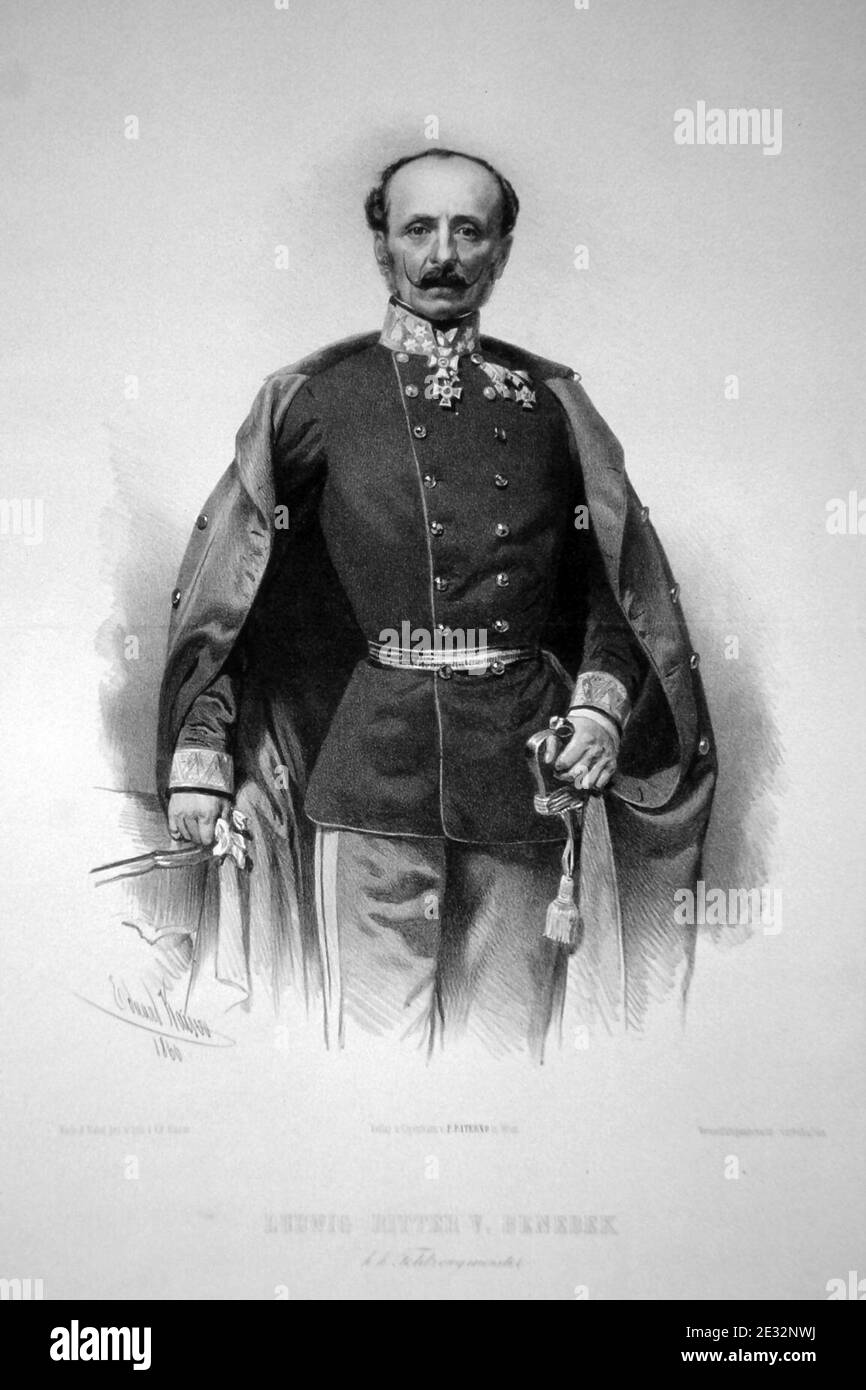 Ludwig von Benedek Litho Kaiser Stock Photo Alamy